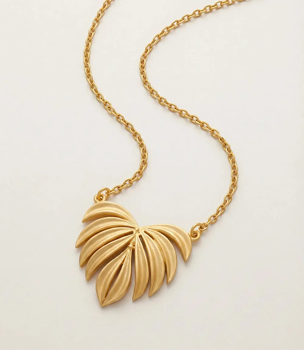 Tropical Leaf Pendant Necklace sold by Karen Kane product image thumbnail 2