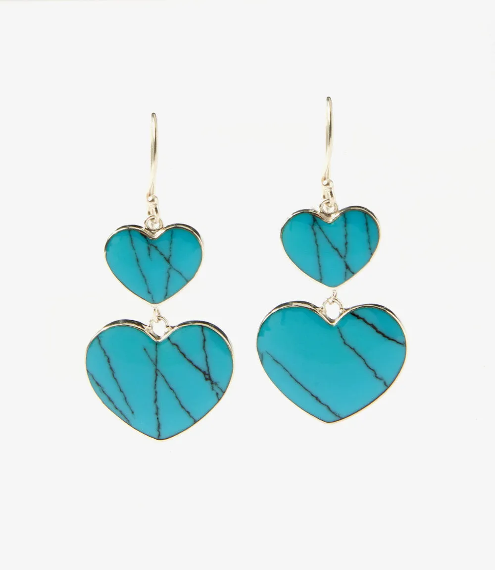 Double Heart Earrings sold by Karen Kane product image thumbnail 3