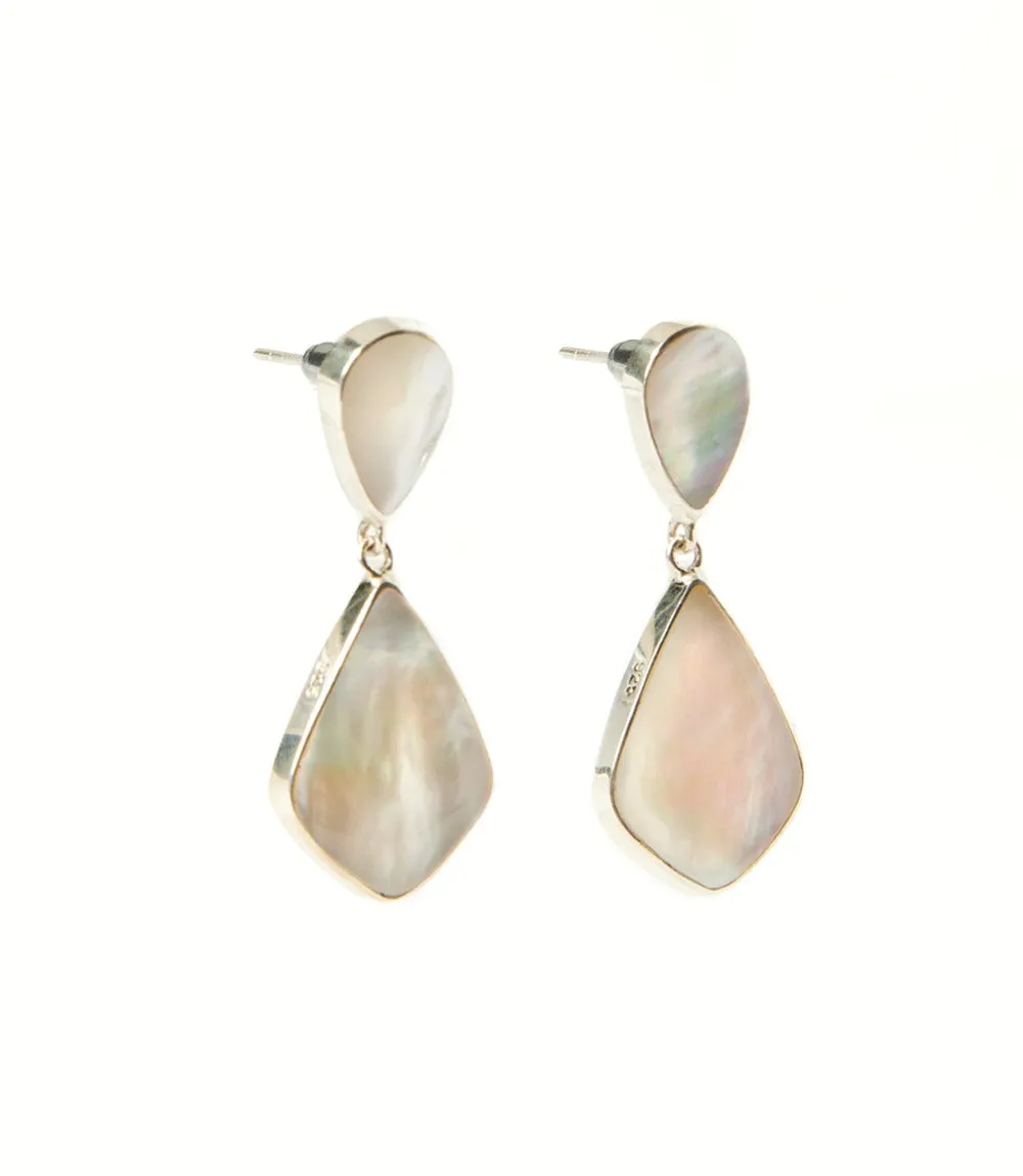 Mother Of Pearl Geometric Drop Earrings sold by Karen Kane product image thumbnail 2