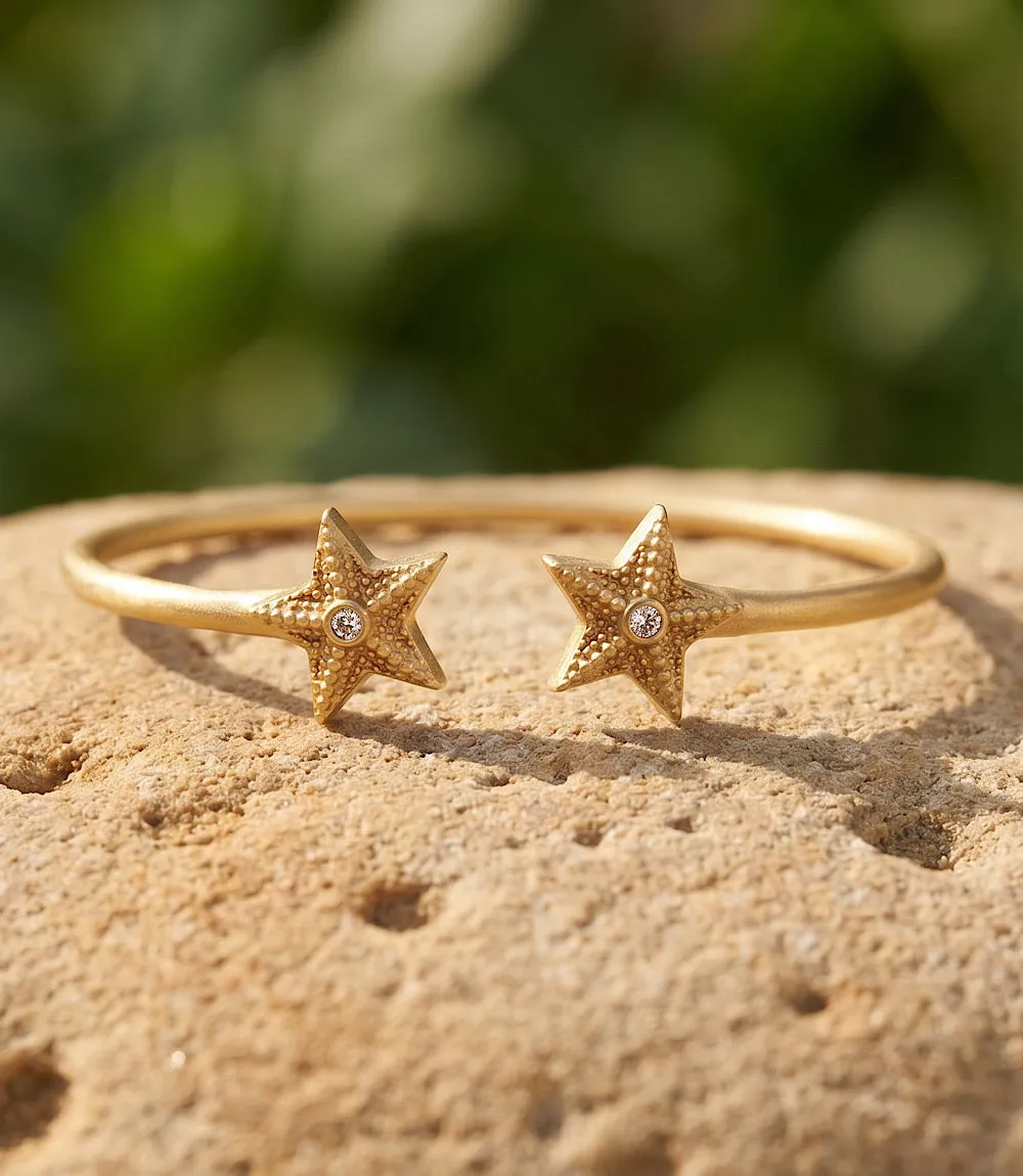 Starfish Crystal Cuff Bracelet sold by Karen Kane