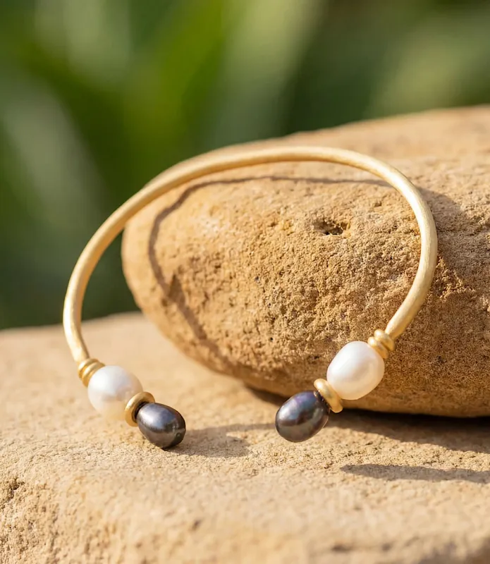 Pearl Cuff Bracelet made by Karen Kane