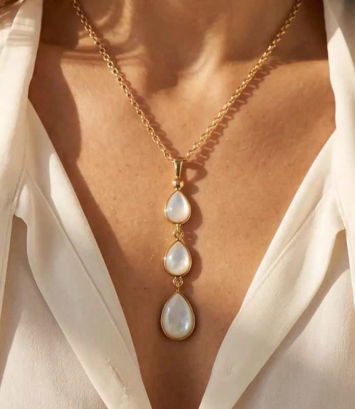 Triple Pearl Necklace made by Karen Kane