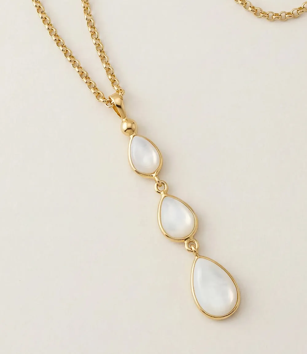 Triple Pearl Necklace sold by Karen Kane product image thumbnail 4