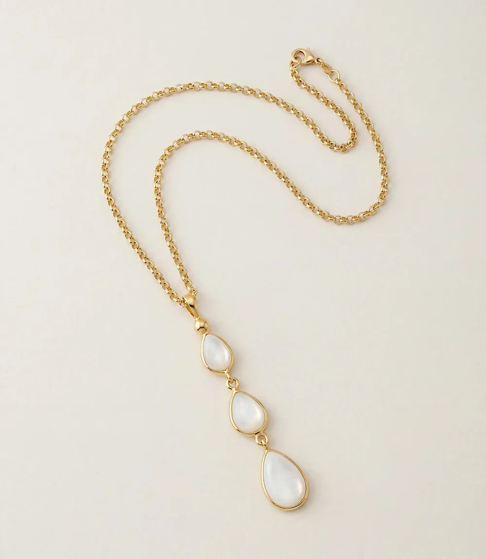 Triple Pearl Necklace sold by Karen Kane product image thumbnail 3