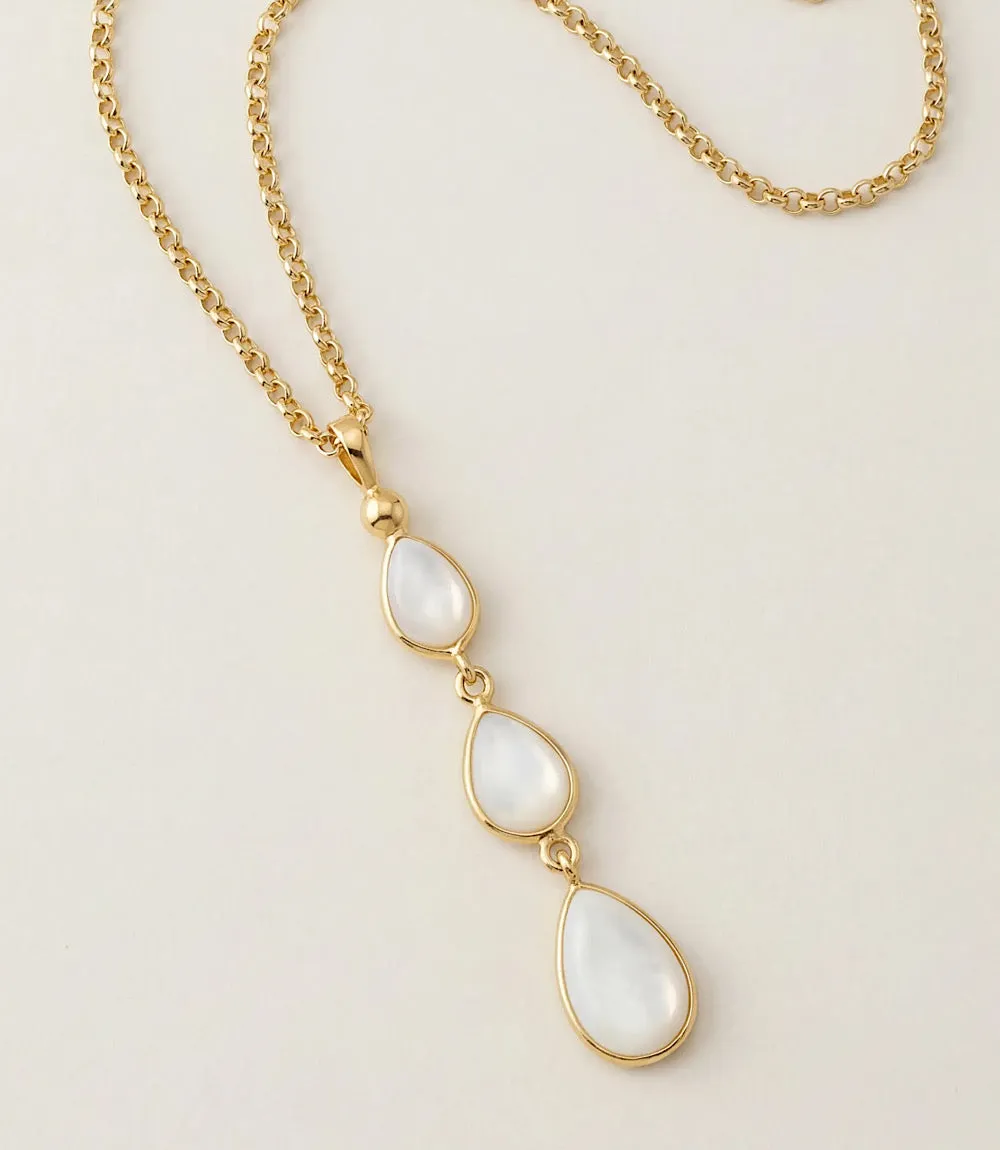 Triple Pearl Necklace sold by Karen Kane product image thumbnail 2
