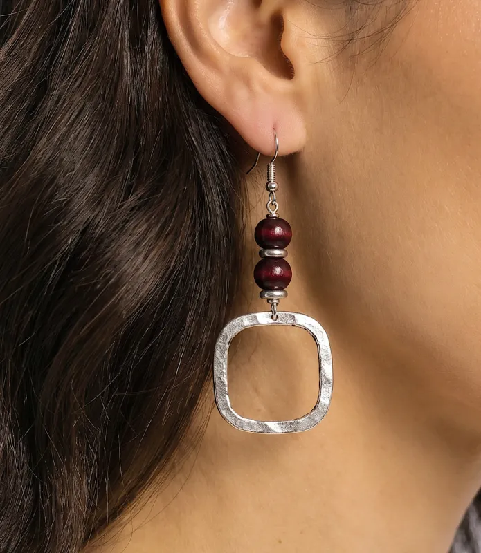 Island Beaded Earrings made by Karen Kane