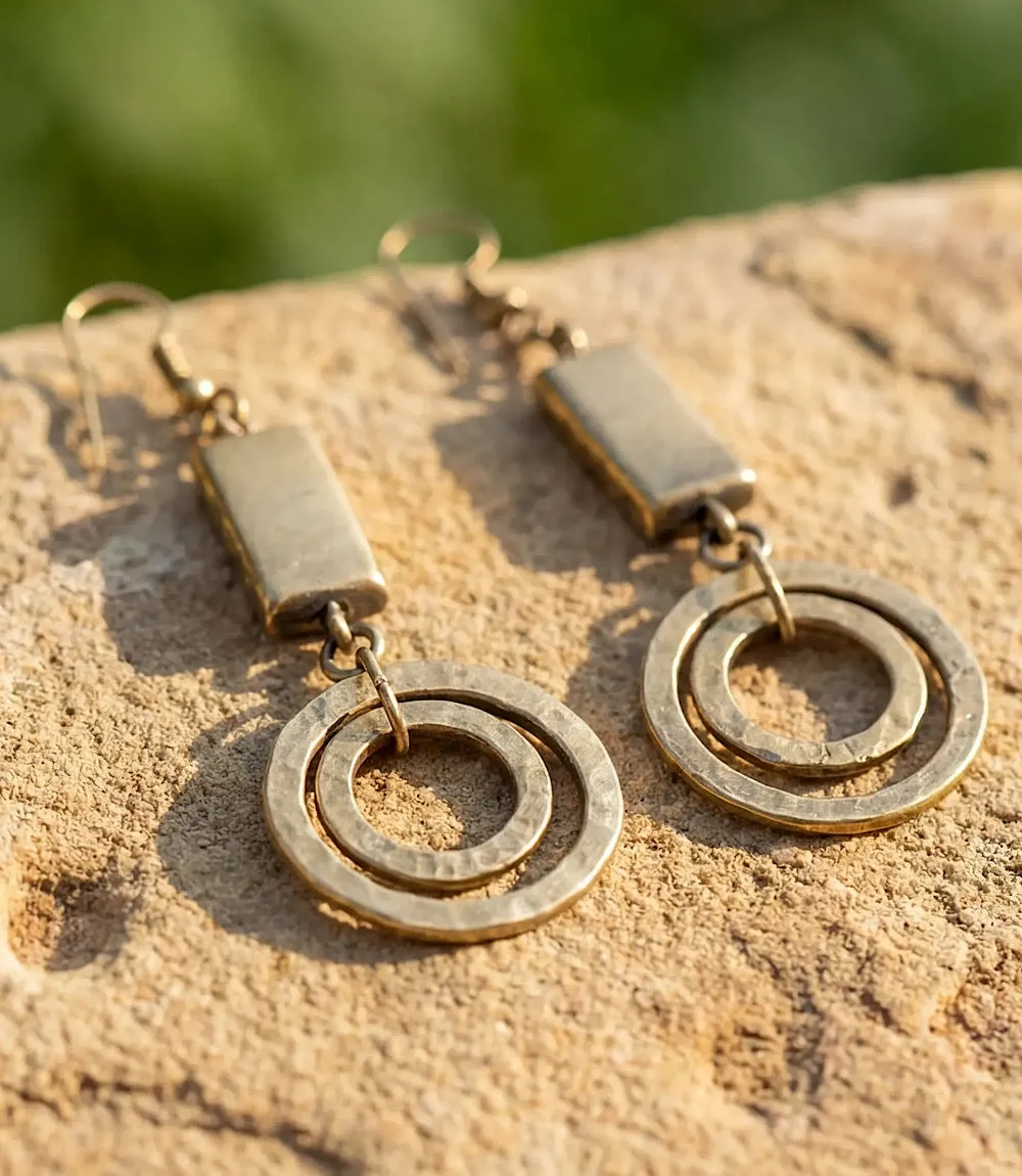 Multi Hoop Drop Earrings sold by Karen Kane product image thumbnail 2