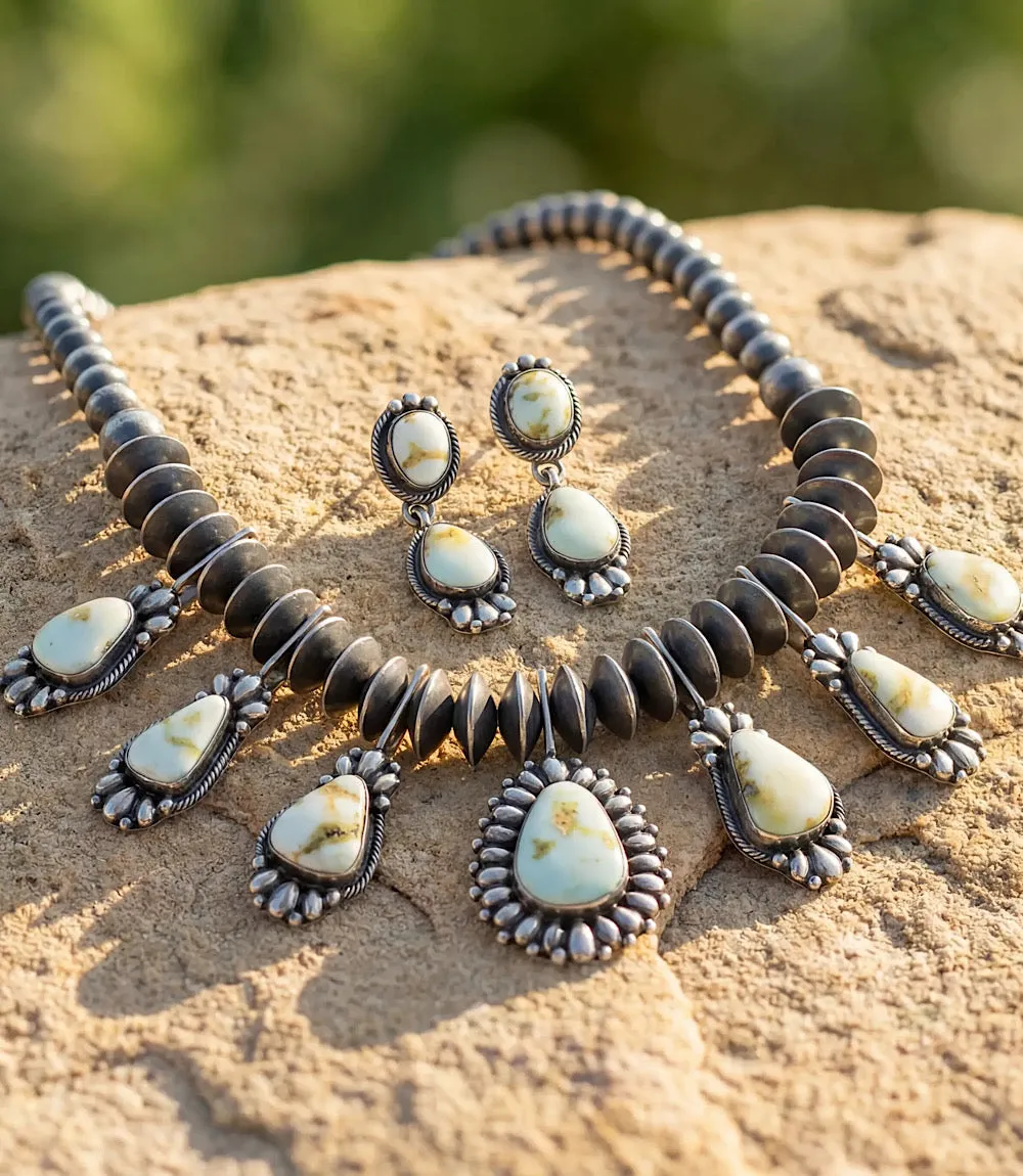 Palomino Turquoise Sterling Silver Necklace And Earring Set sold by Karen Kane product image thumbnail 2