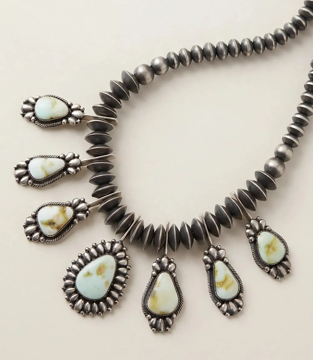 Palomino Turquoise Sterling Silver Necklace And Earring Set sold by Karen Kane product image thumbnail 5