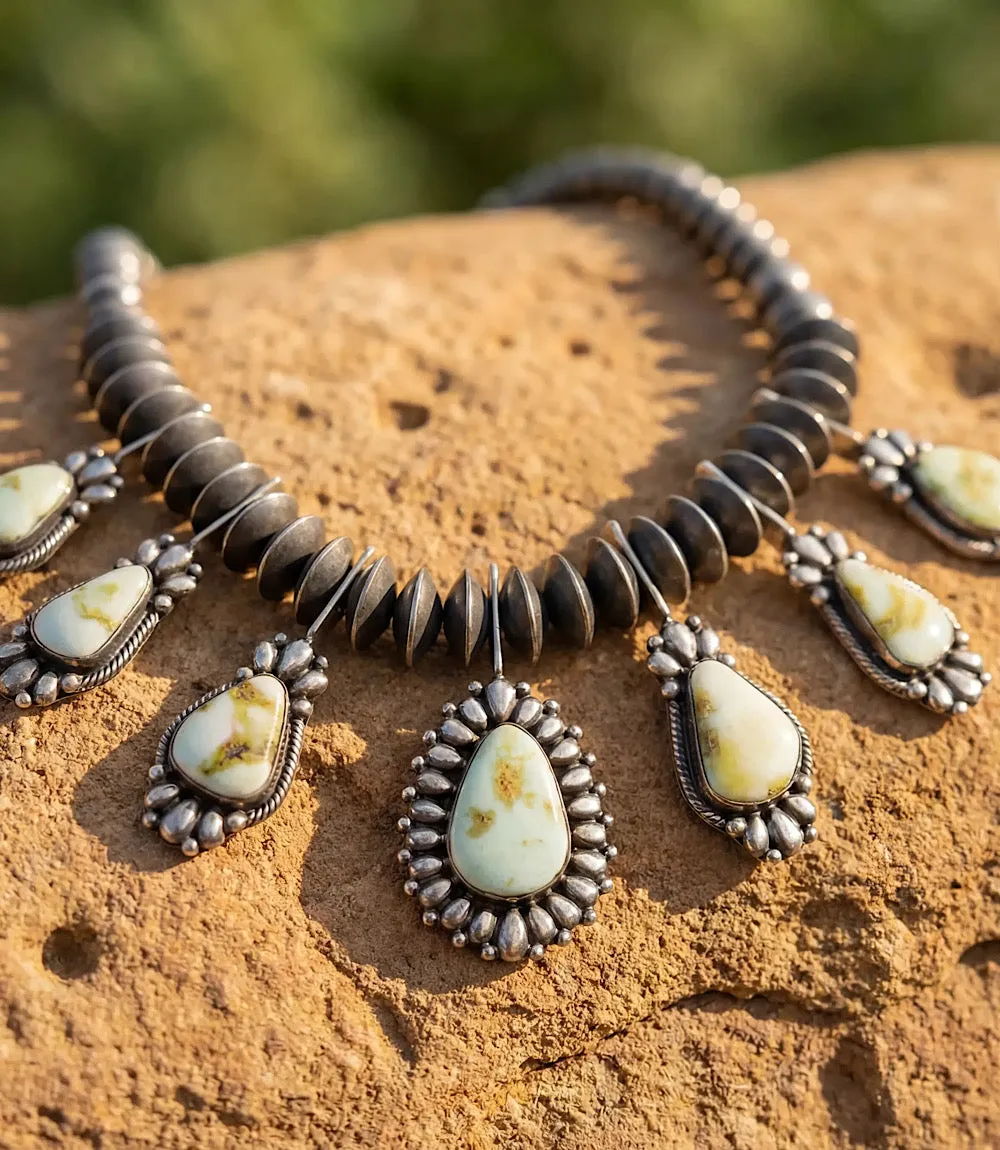 Palomino Turquoise Sterling Silver Necklace And Earring Set sold by Karen Kane product image thumbnail 4