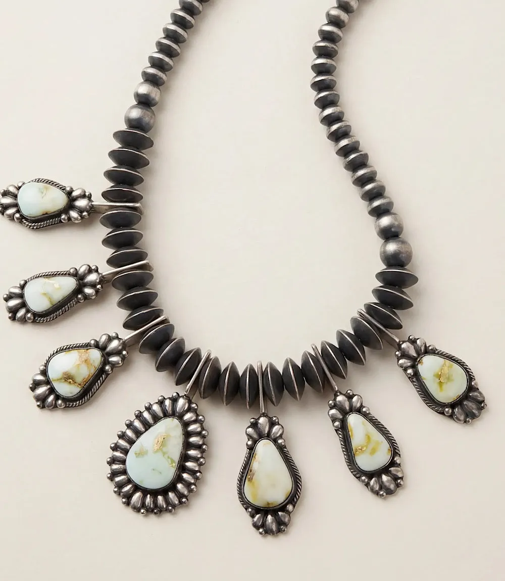 Palomino Turquoise Sterling Silver Necklace And Earring Set sold by Karen Kane product image thumbnail 3