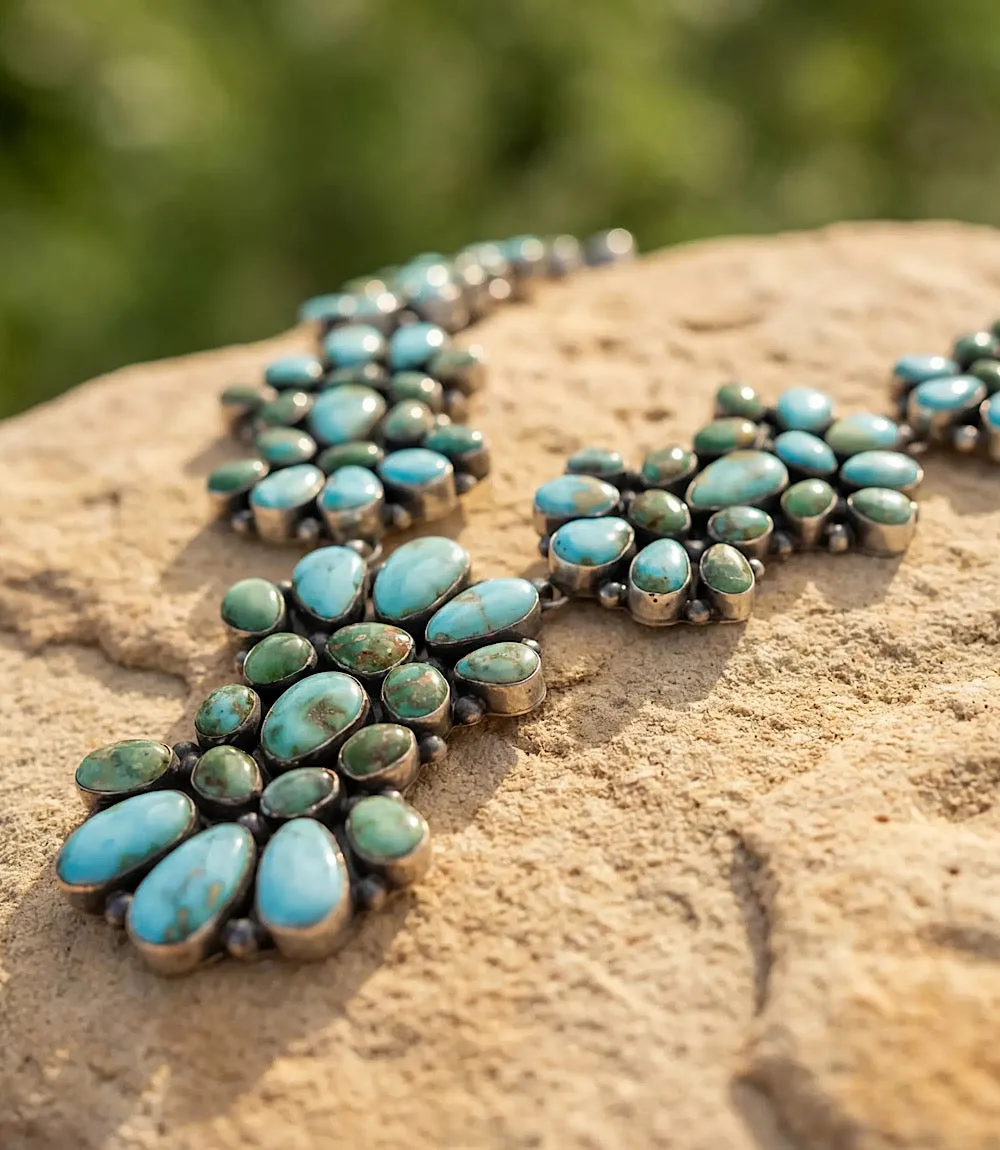 Sonoran Gold Turquoise Necklace And Earring Set sold by Karen Kane product image thumbnail 4