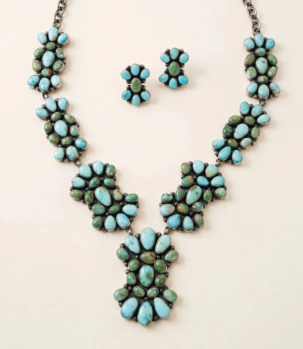 Sonoran Gold Turquoise Necklace And Earring Set sold by Karen Kane product image thumbnail 3