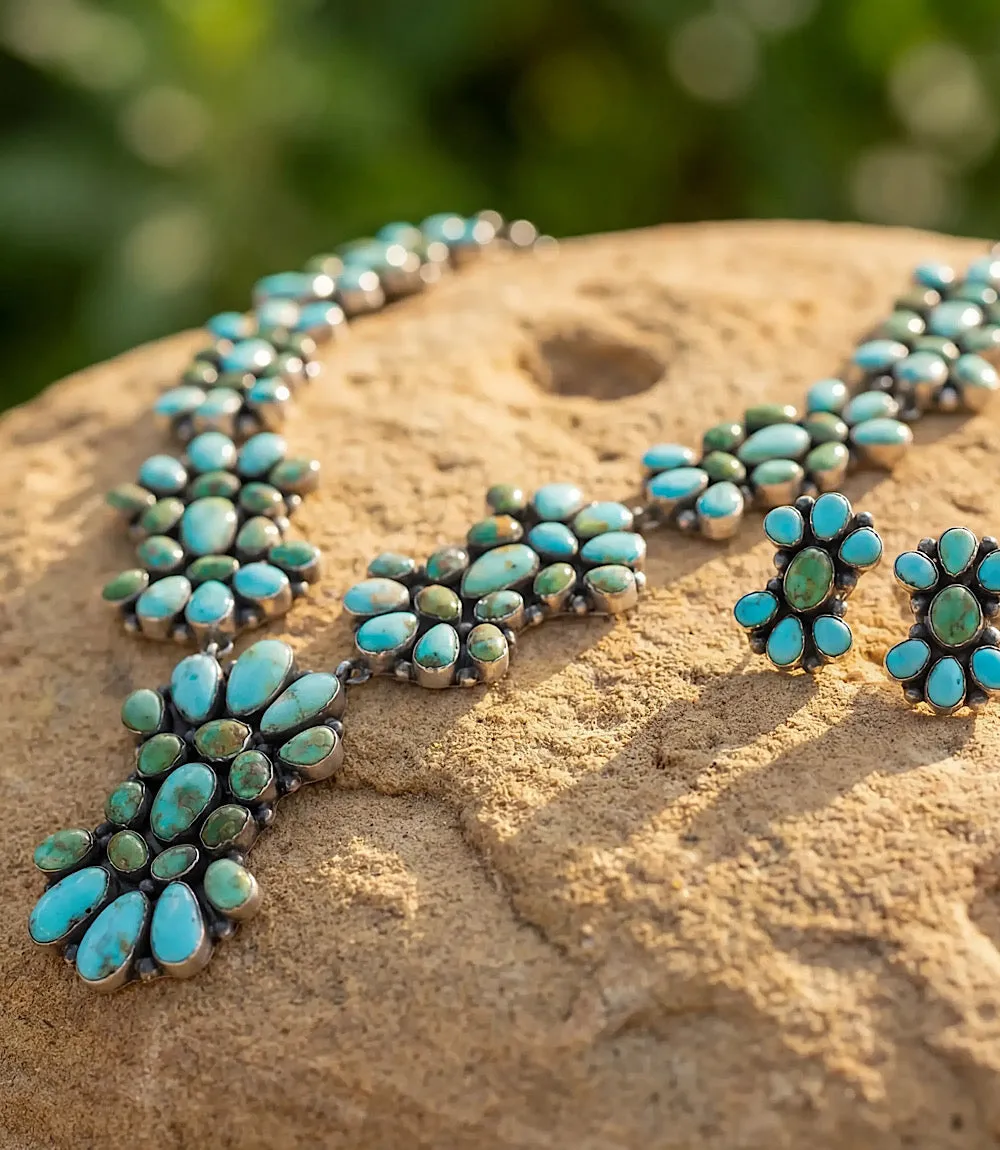 Sonoran Gold Turquoise Necklace And Earring Set sold by Karen Kane product image thumbnail 2