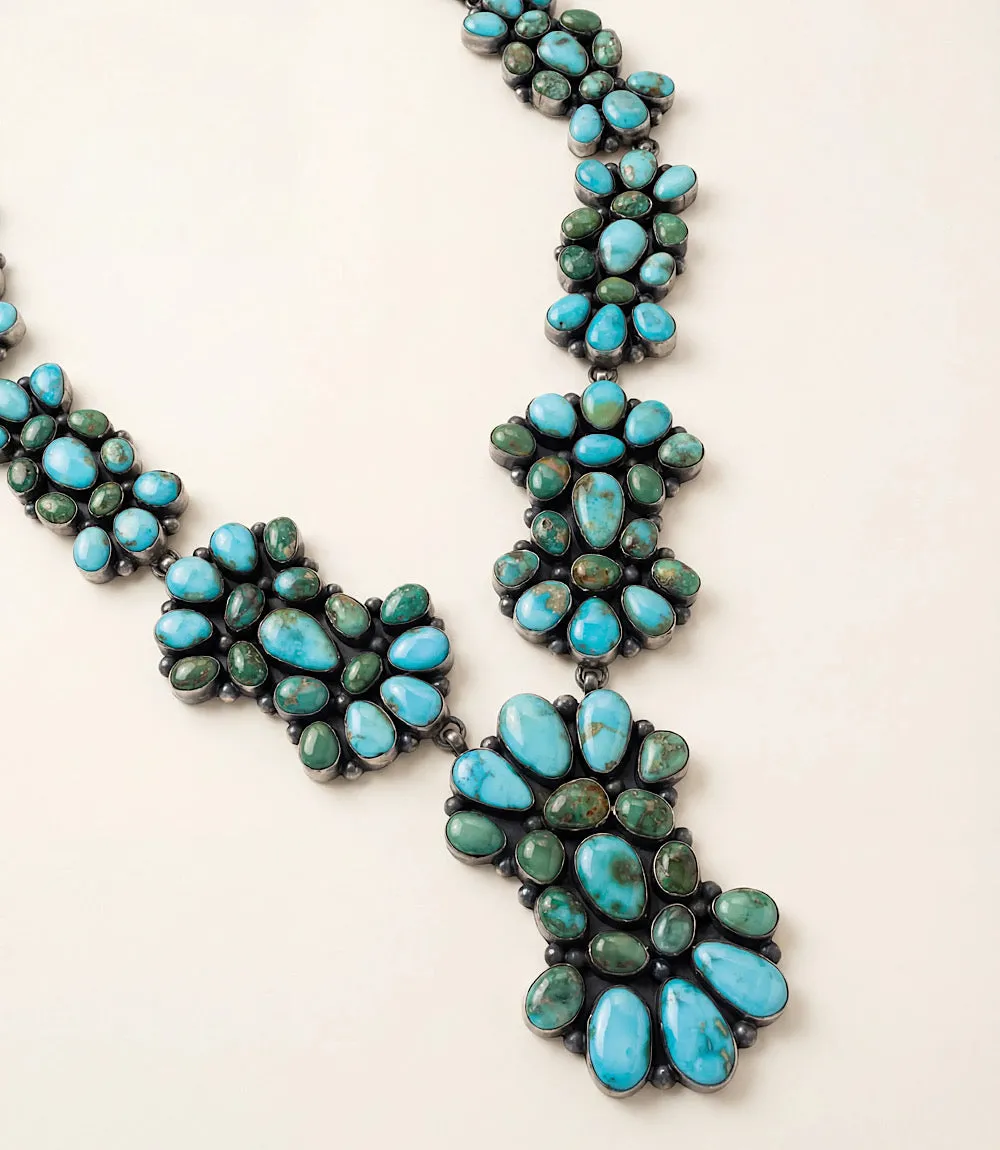Sonoran Gold Turquoise Necklace And Earring Set sold by Karen Kane product image thumbnail 5