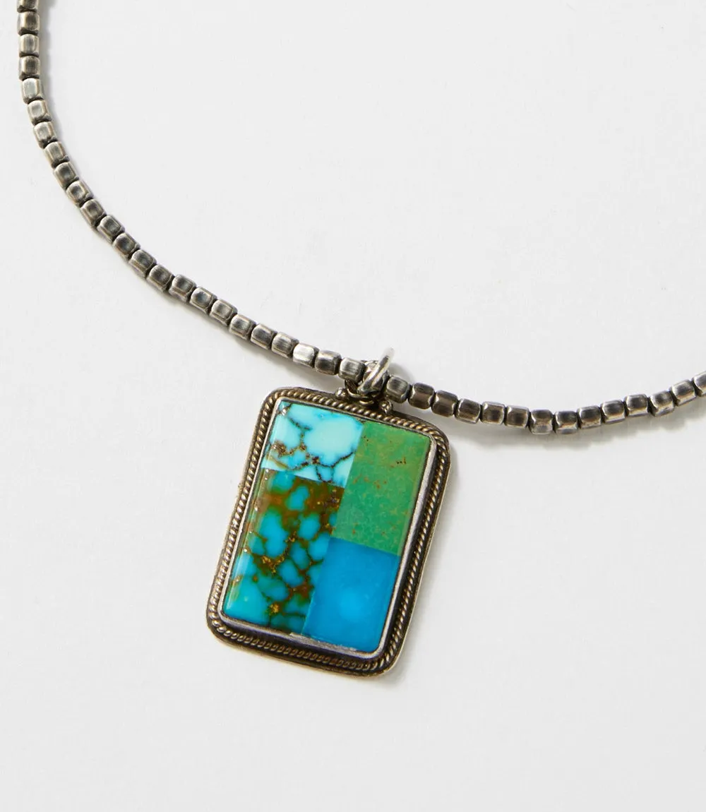 Embellished Multi Turquoise Inlay Pendant Necklace sold by Karen Kane product image thumbnail 2