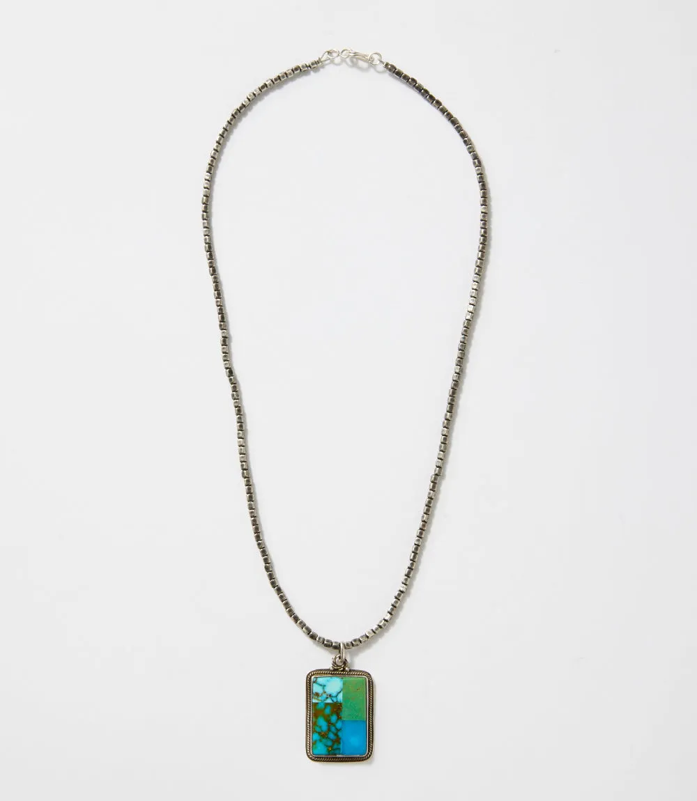 Embellished Multi Turquoise Inlay Pendant Necklace sold by Karen Kane product image thumbnail 4