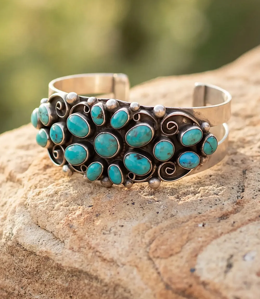 Embellished Turquoise Cuff Bracelet sold by Karen Kane product image thumbnail 3