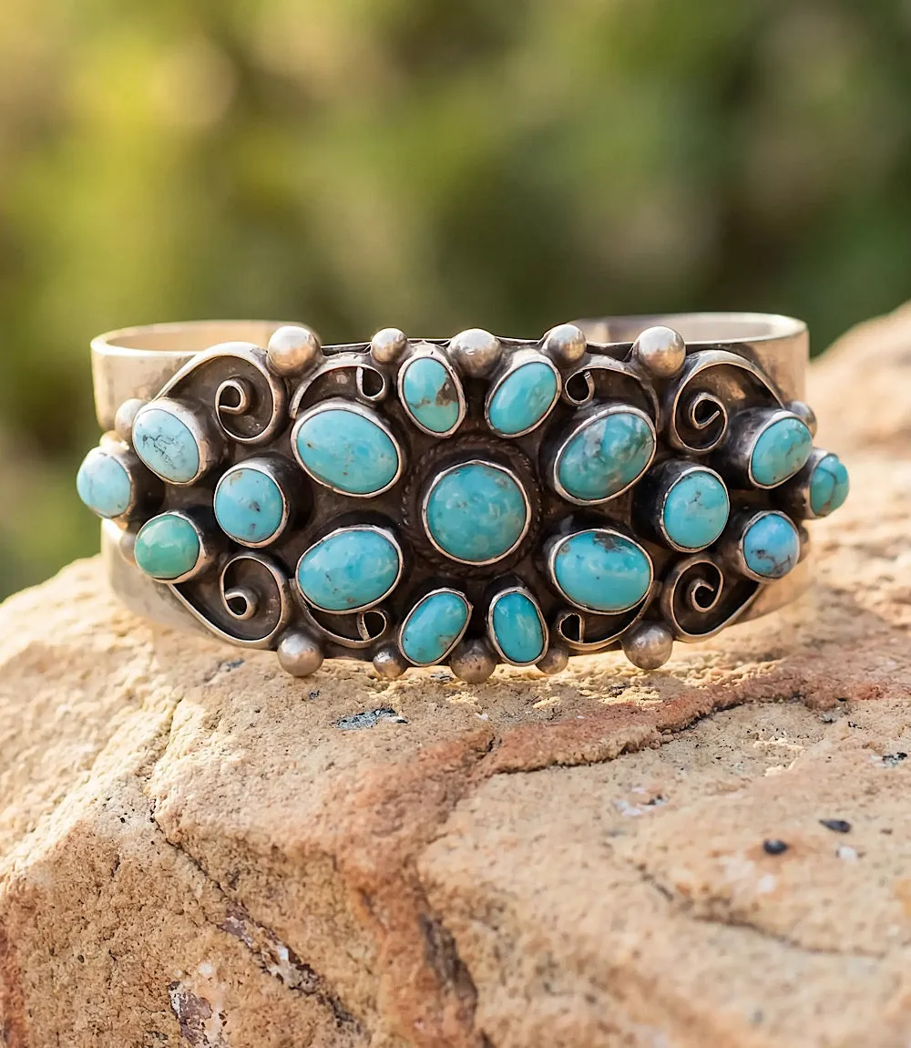 Embellished Turquoise Cuff Bracelet sold by Karen Kane product image thumbnail 5