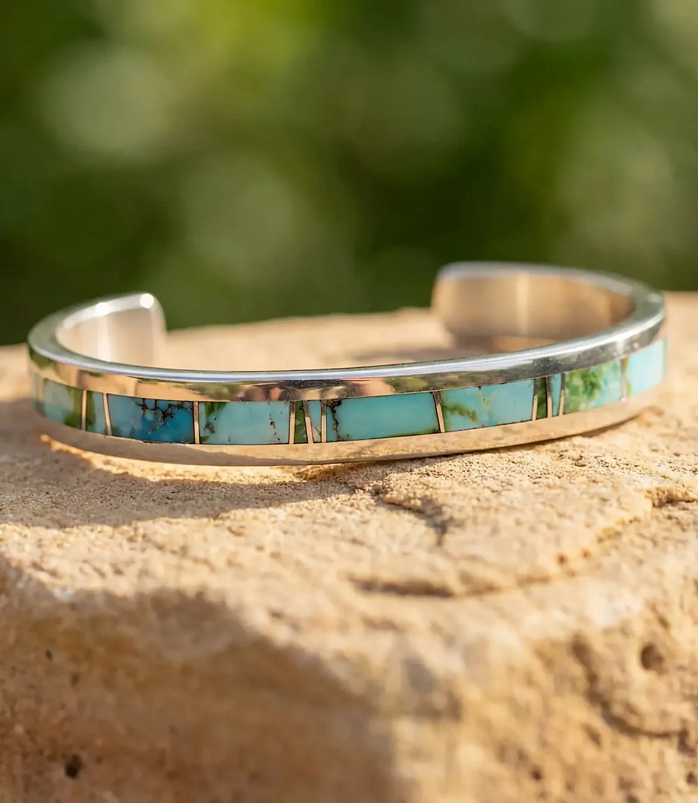 Turquoise Inlay Cuff Bracelet sold by Karen Kane