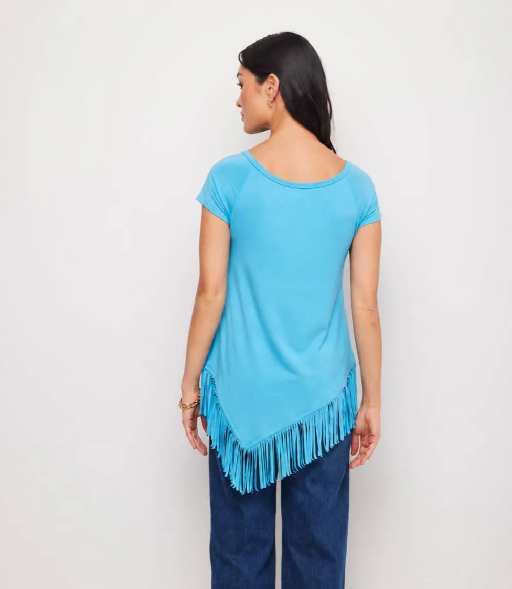Angled Fringe Top sold by Karen Kane product image thumbnail 4