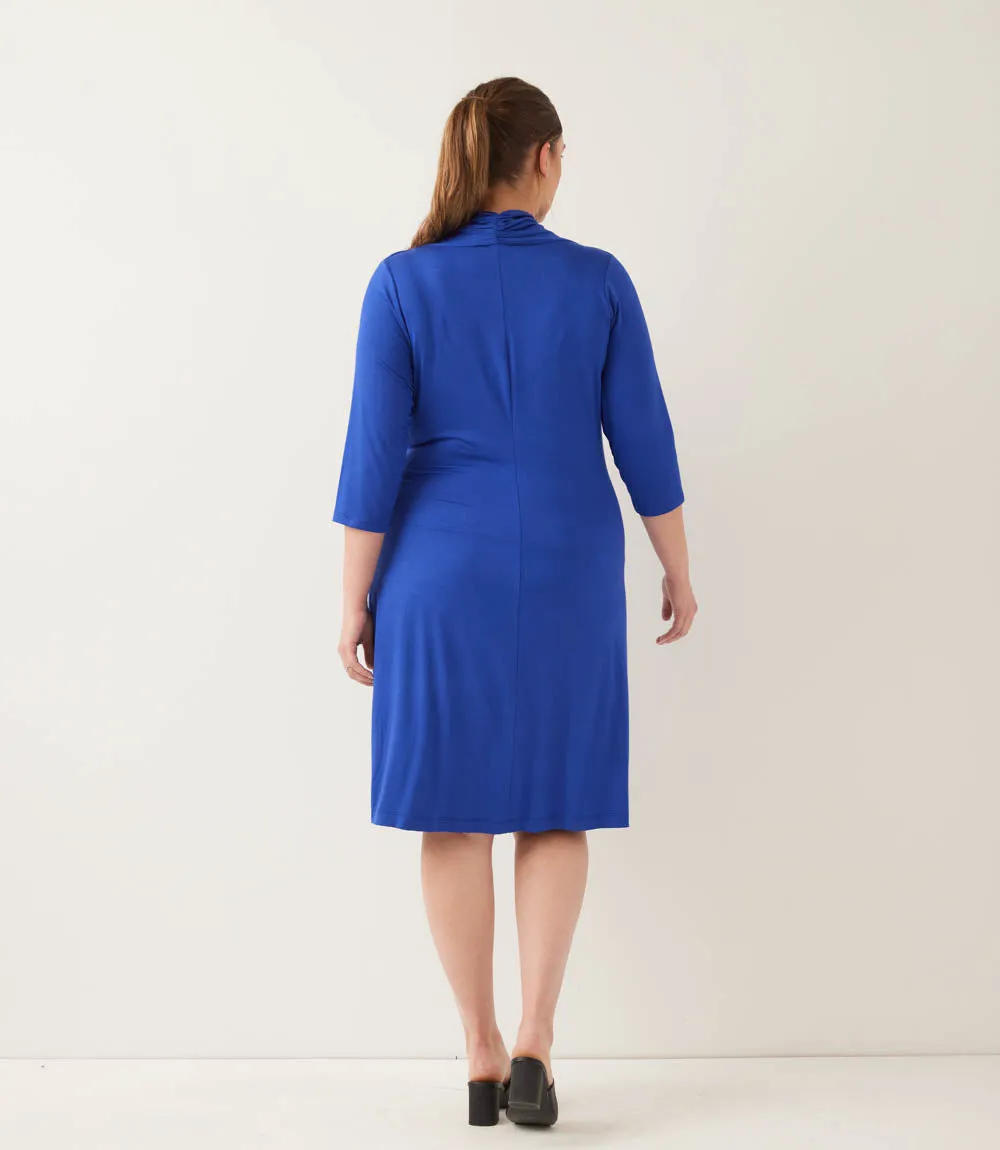 Plus Size 3/4 Sleeve Cascade Wrap Dress sold by Karen Kane product image thumbnail 4