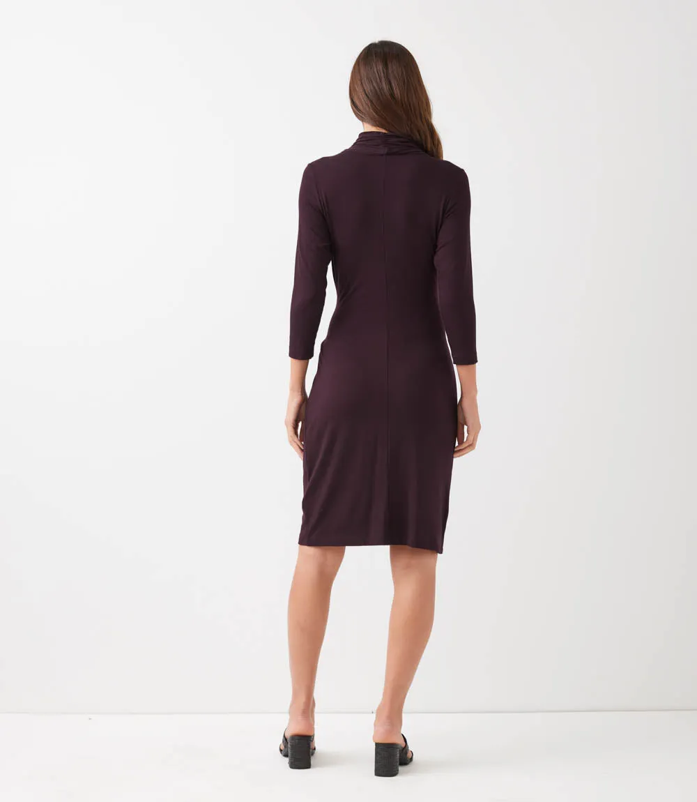 Petite Size 3/4 Sleeve Cascade Wrap Dress sold by Karen Kane product image thumbnail 5