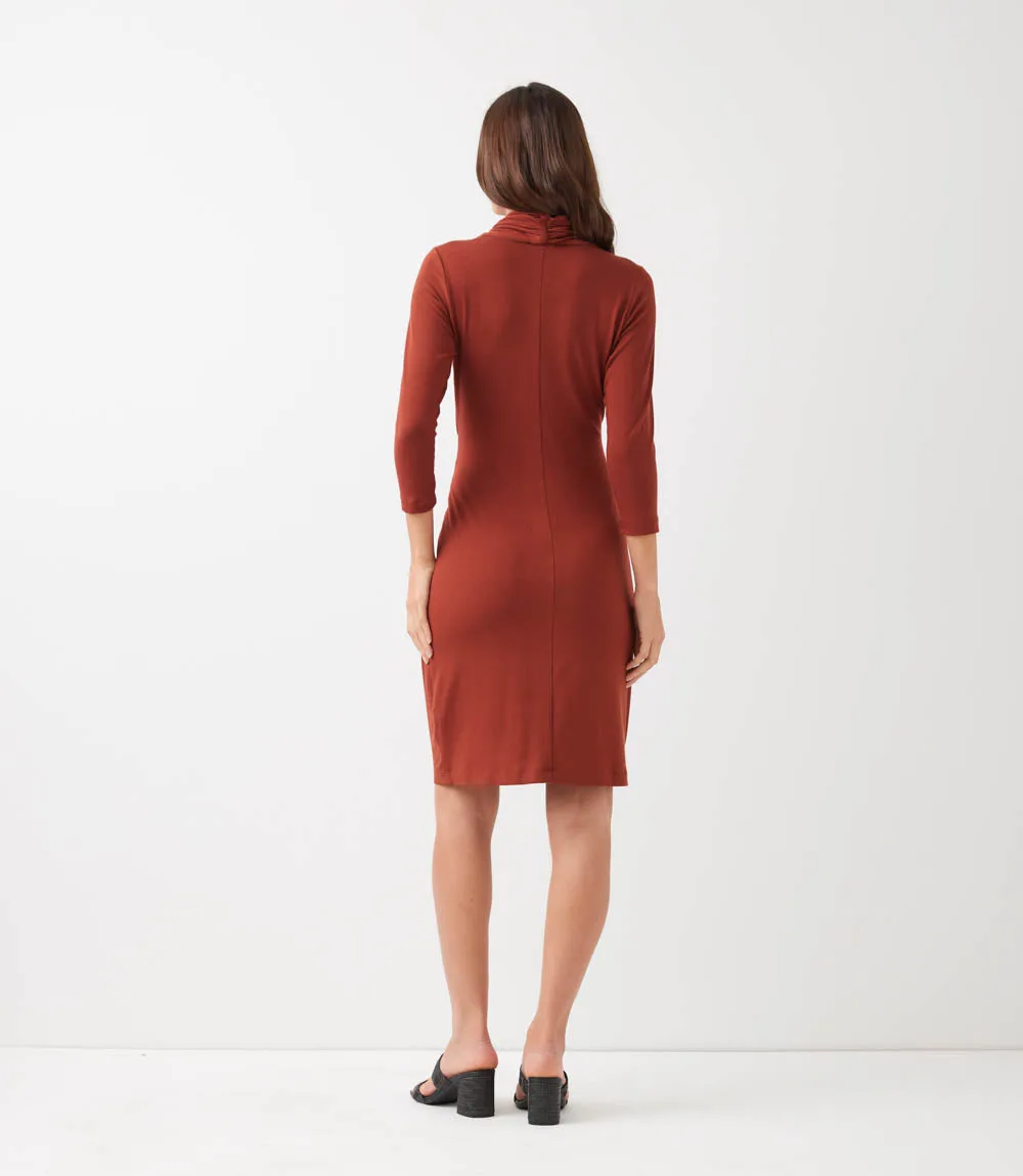3/4 Sleeve Cascade Wrap Dress sold by Karen Kane product image thumbnail 4