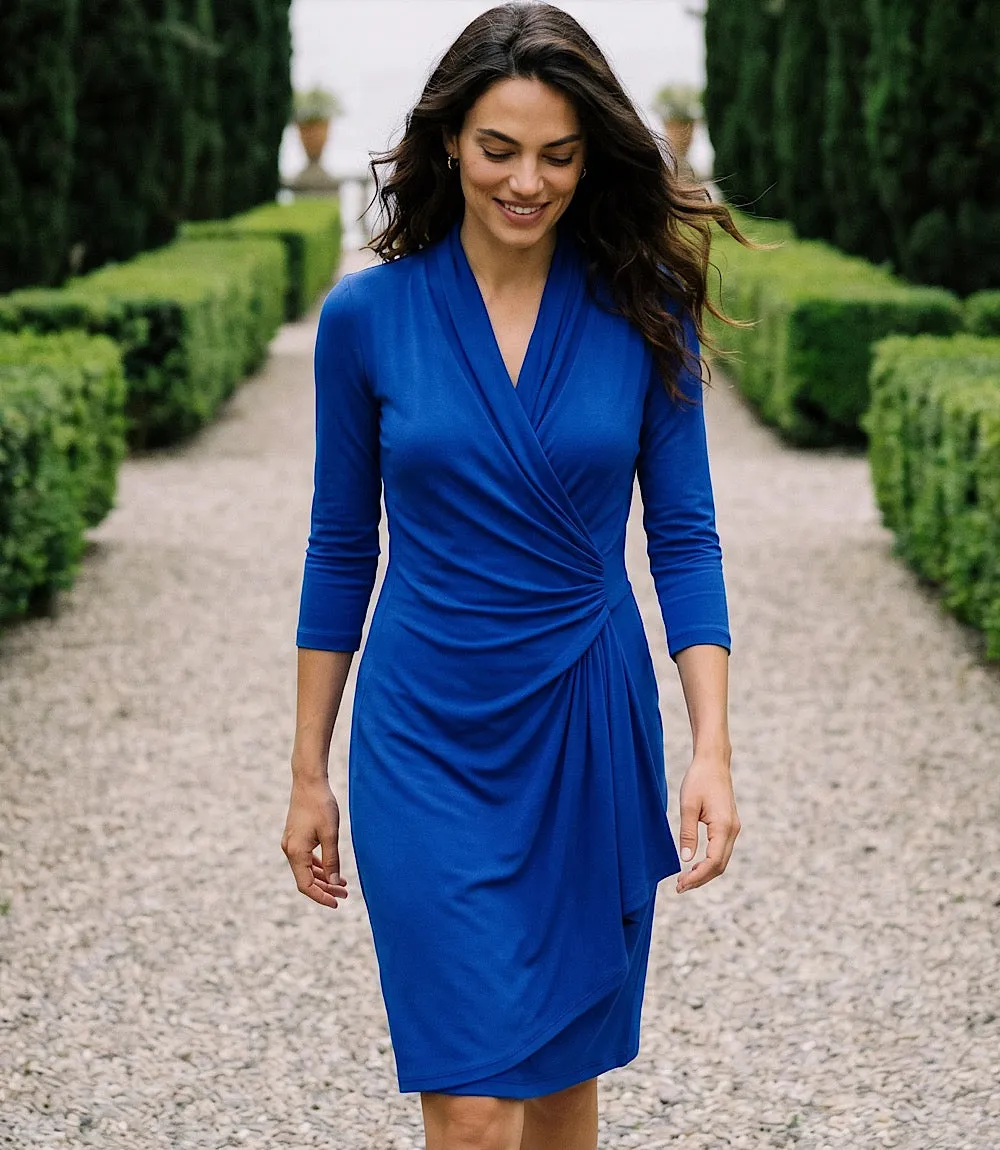 3/4 Sleeve Cascade Wrap Dress sold by Karen Kane product image thumbnail 5