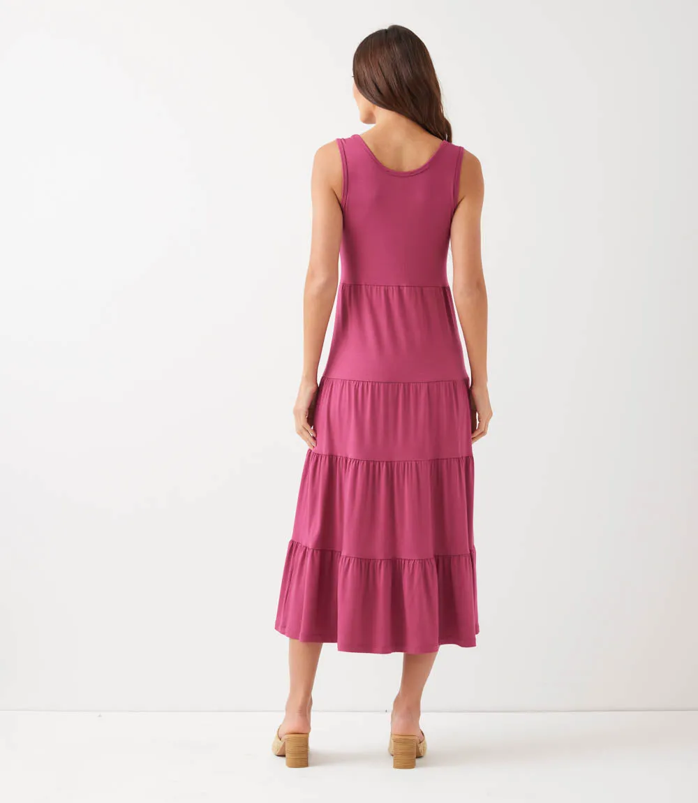 Tiered Midi Dress sold by Karen Kane product image thumbnail 4