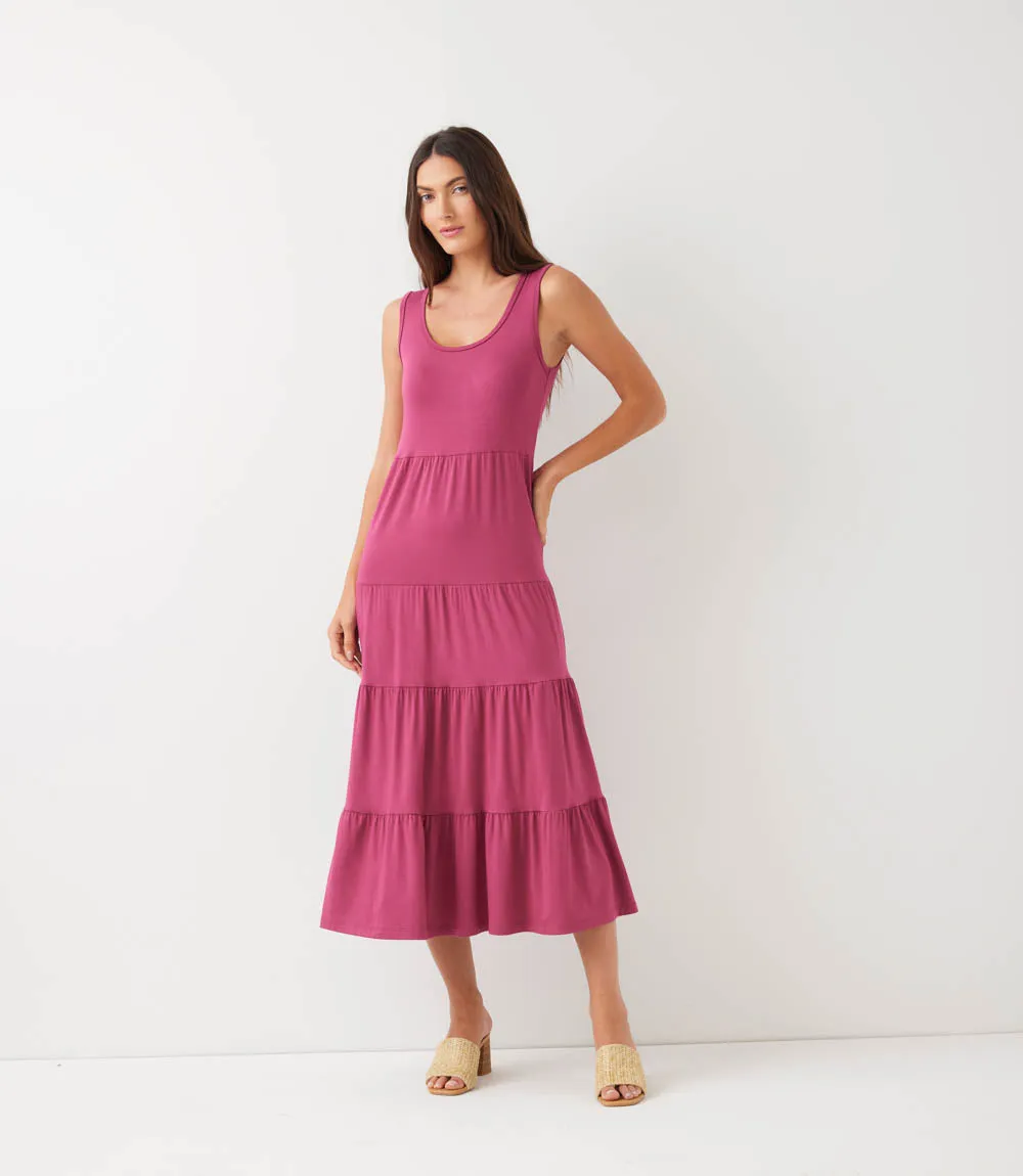 Tiered Midi Dress sold by Karen Kane product image thumbnail 2