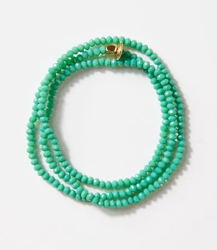 Crystal Beaded Stretch Bracelet made by Karen Kane