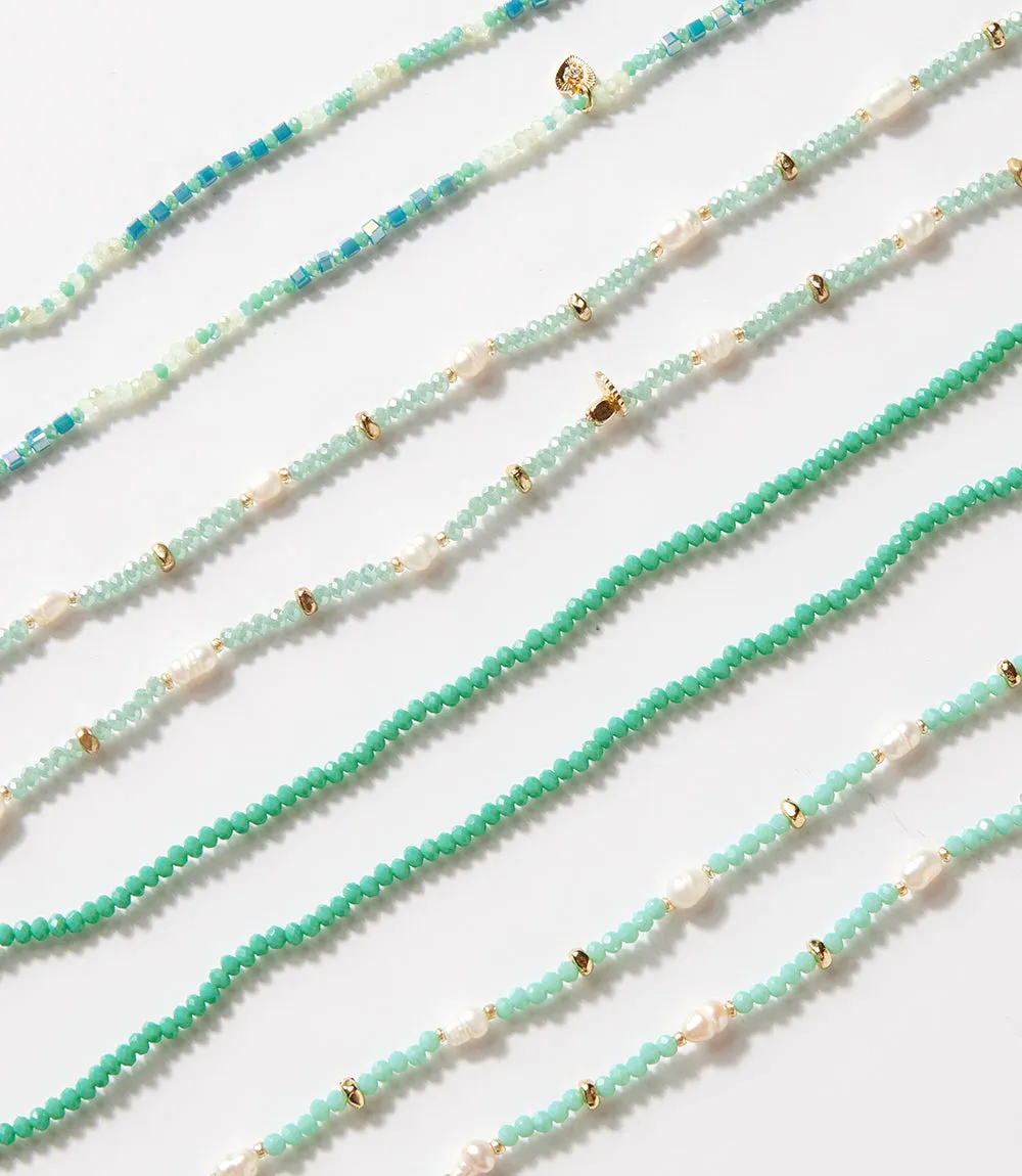 Beaded Gemstone And Pearl Stretch Bracelet sold by Karen Kane product image thumbnail 3