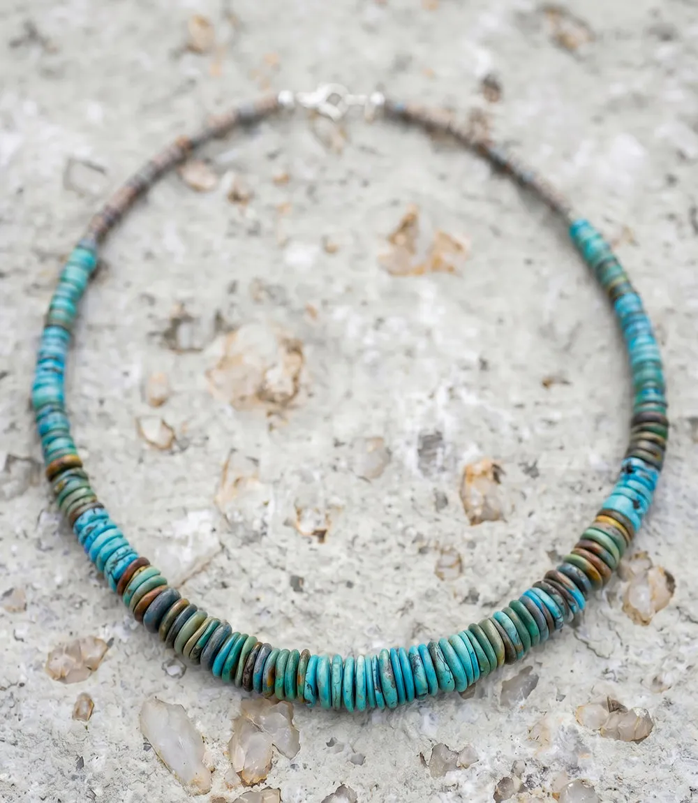 Single Strand Graduated Turquoise Necklace sold by Karen Kane product image thumbnail 2