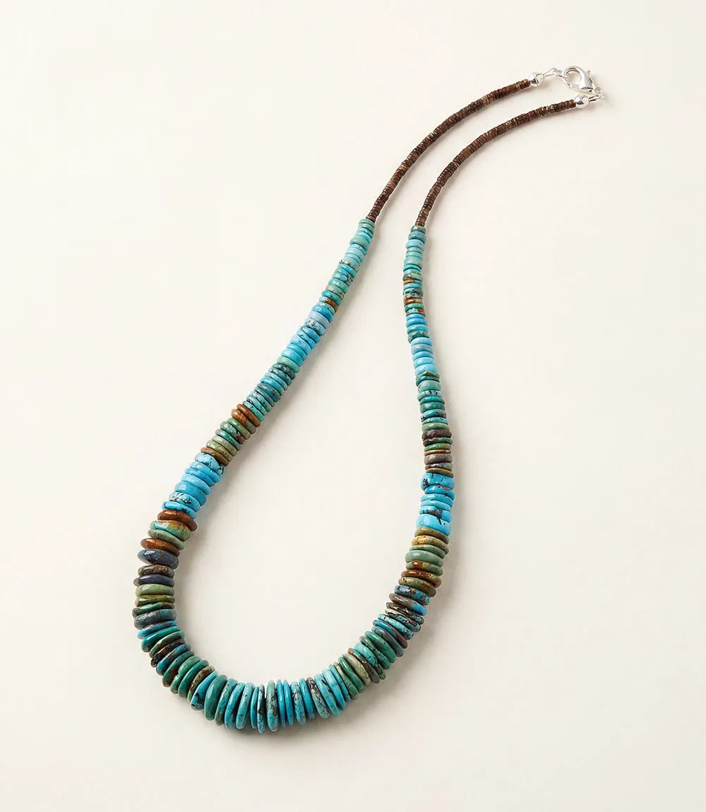 Single Strand Graduated Turquoise Necklace sold by Karen Kane product image thumbnail 4