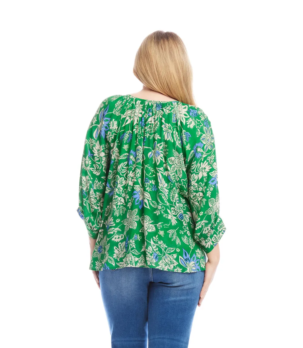 Plus Size Blouson Sleeve Top sold by Karen Kane product image thumbnail 3