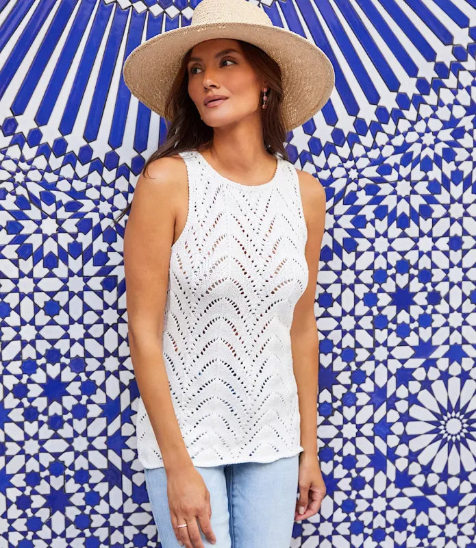 Crochet Sweater Tank made by Karen Kane
