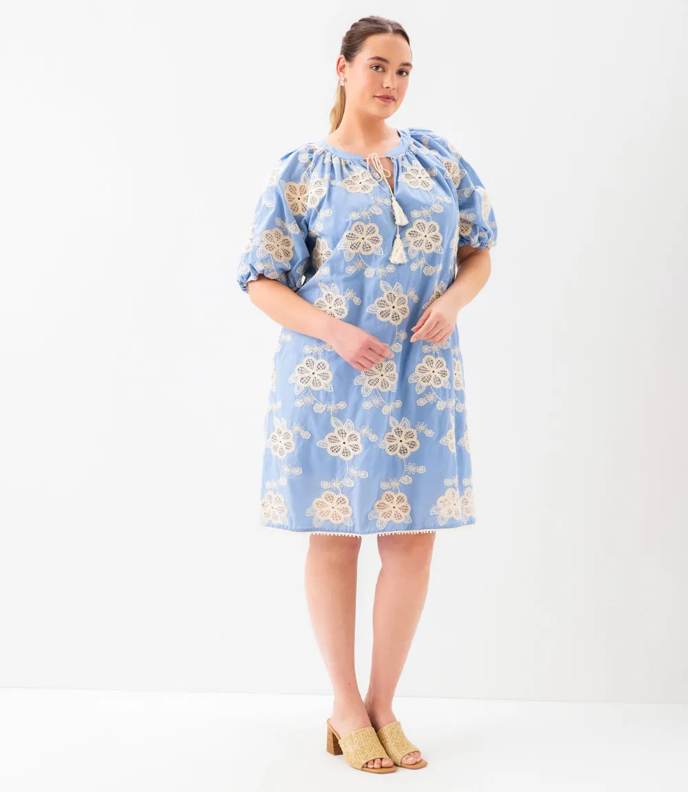 Plus Size Puff Sleeve Tassel Dress sold by Karen Kane product image thumbnail 2