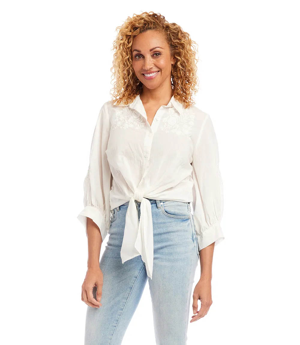 Tie-Front Top sold by Karen Kane product image thumbnail 3