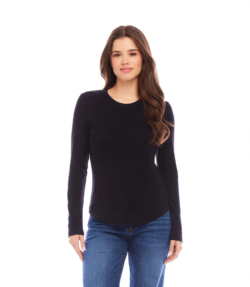 Long Sleeve Crew Neck Tee sold by Karen Kane