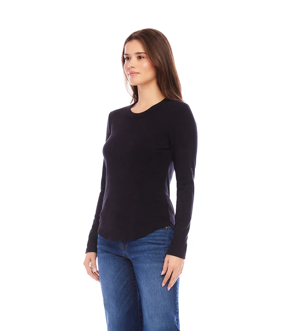 Long Sleeve Crew Neck Tee sold by Karen Kane product image thumbnail 2