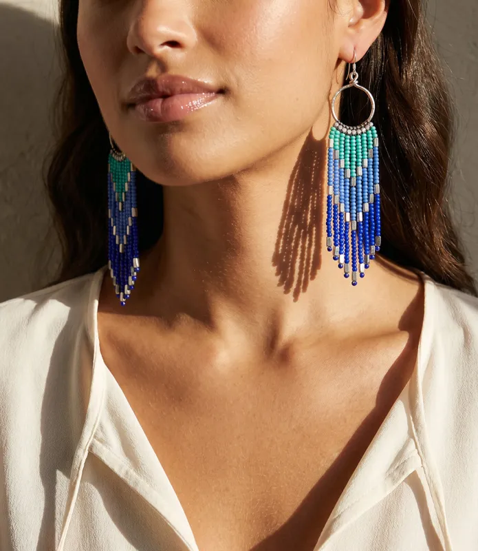 Beaded Statement Earrings made by Karen Kane