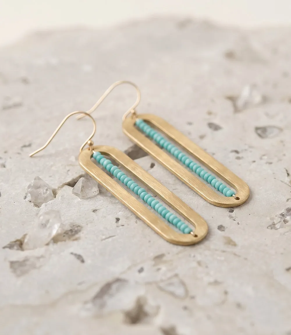 Beaded Oval Earrings sold by Karen Kane product image thumbnail 2