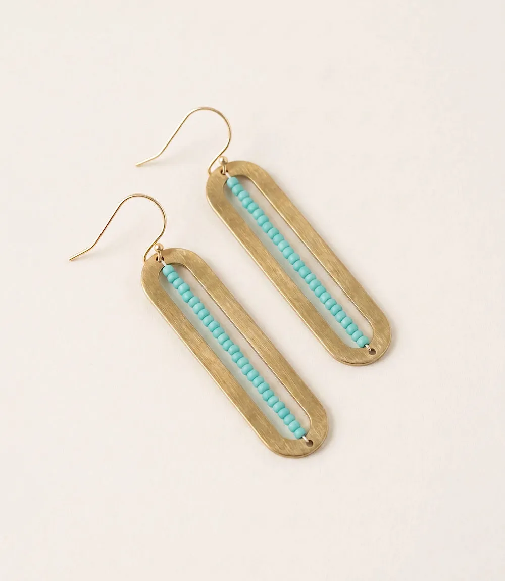 Beaded Oval Earrings sold by Karen Kane product image thumbnail 3