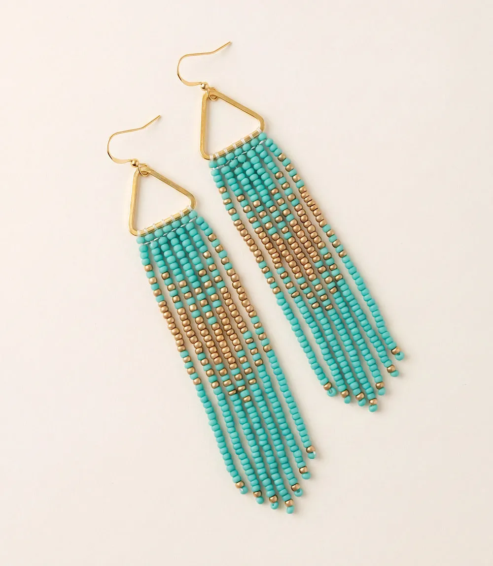 Triangle Beaded Earrings sold by Karen Kane product image thumbnail 2
