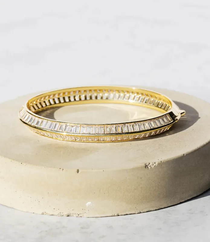Crystal Beaded Bangle made by Native Gem