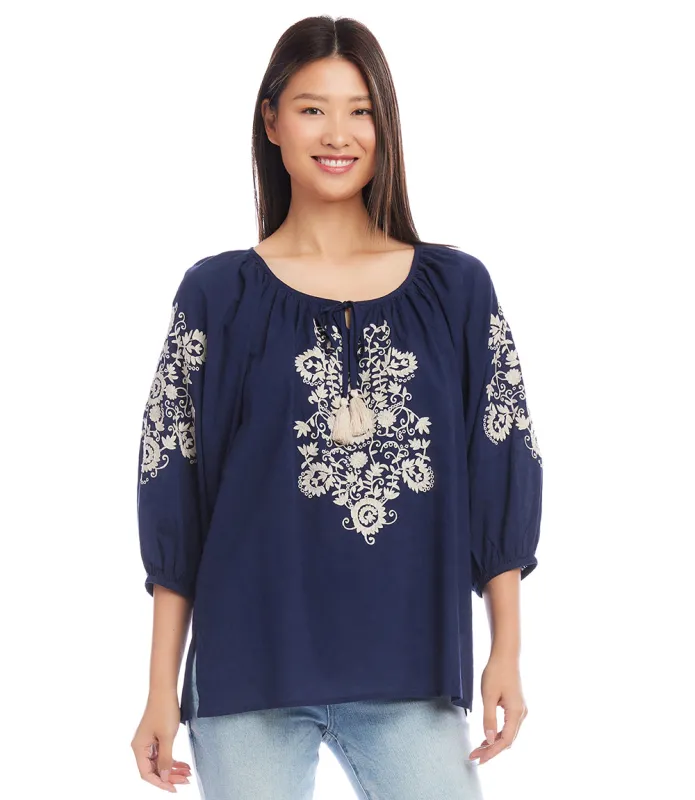 Embroidered Tunic made by Karen Kane