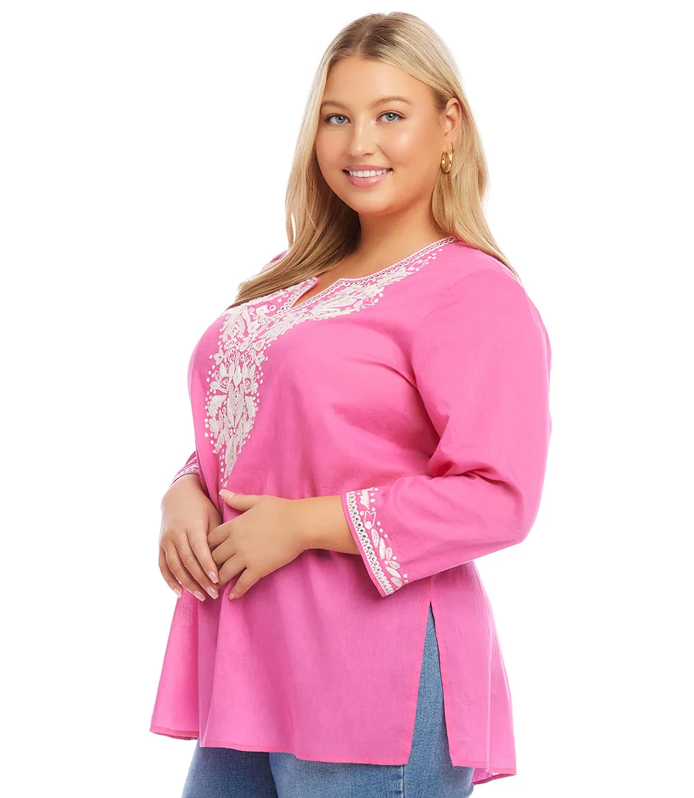 Plus Size Embroidered Tunic sold by Karen Kane product image thumbnail 2