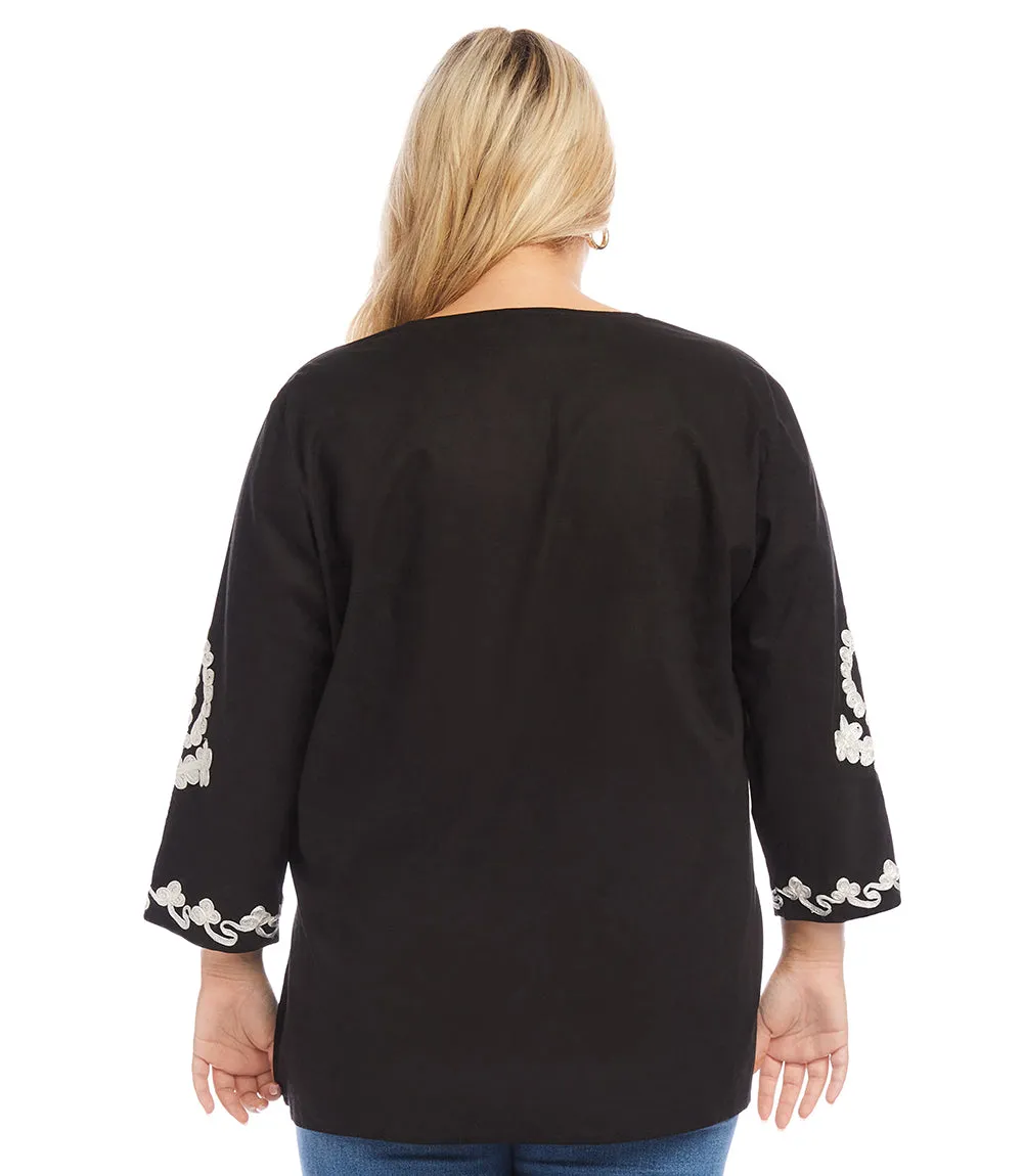 Plus Size Embroidered Tunic sold by Karen Kane product image thumbnail 3