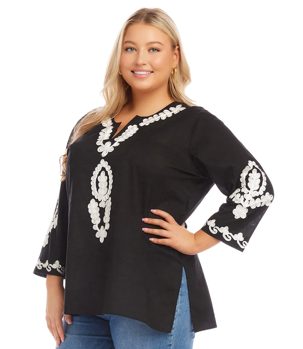 Plus Size Embroidered Tunic sold by Karen Kane product image thumbnail 2